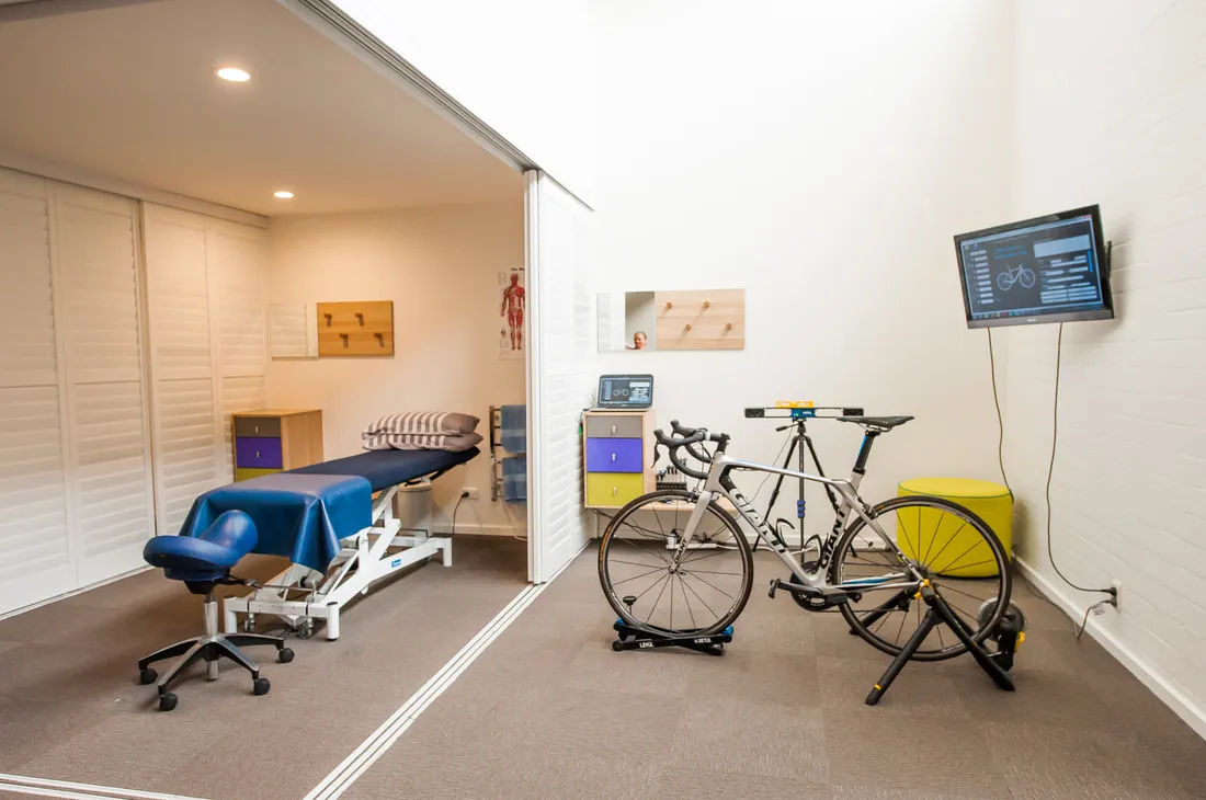 The bike fit room at PhysioSport O'Connor